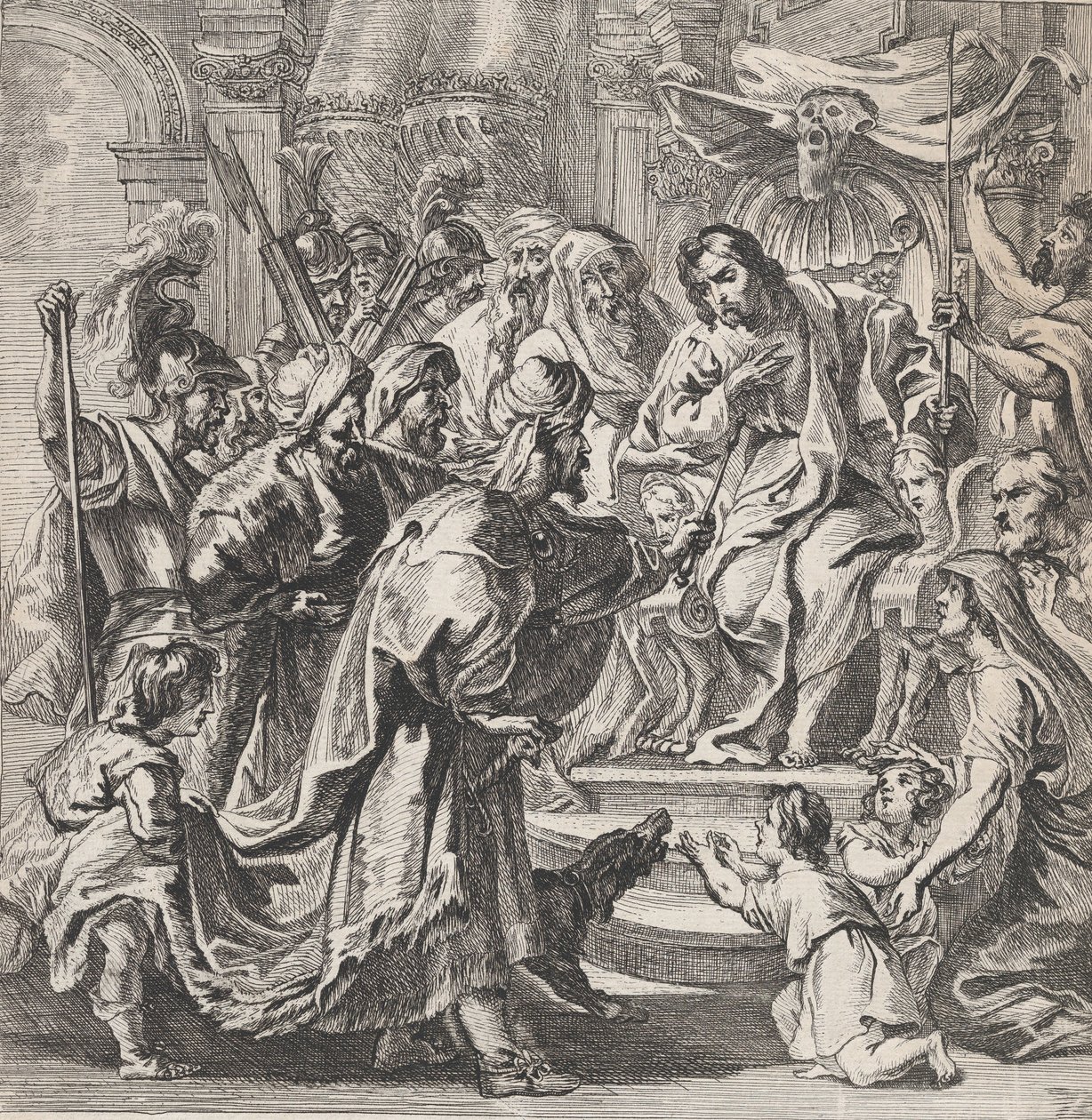 قمبيز يعاقب القاضي الظالم سيسمنيس ، كاليفورنيا. 1630-80. ، كاليفورنيا. 1630-80. بواسطة ريمولدوس اينهودتس