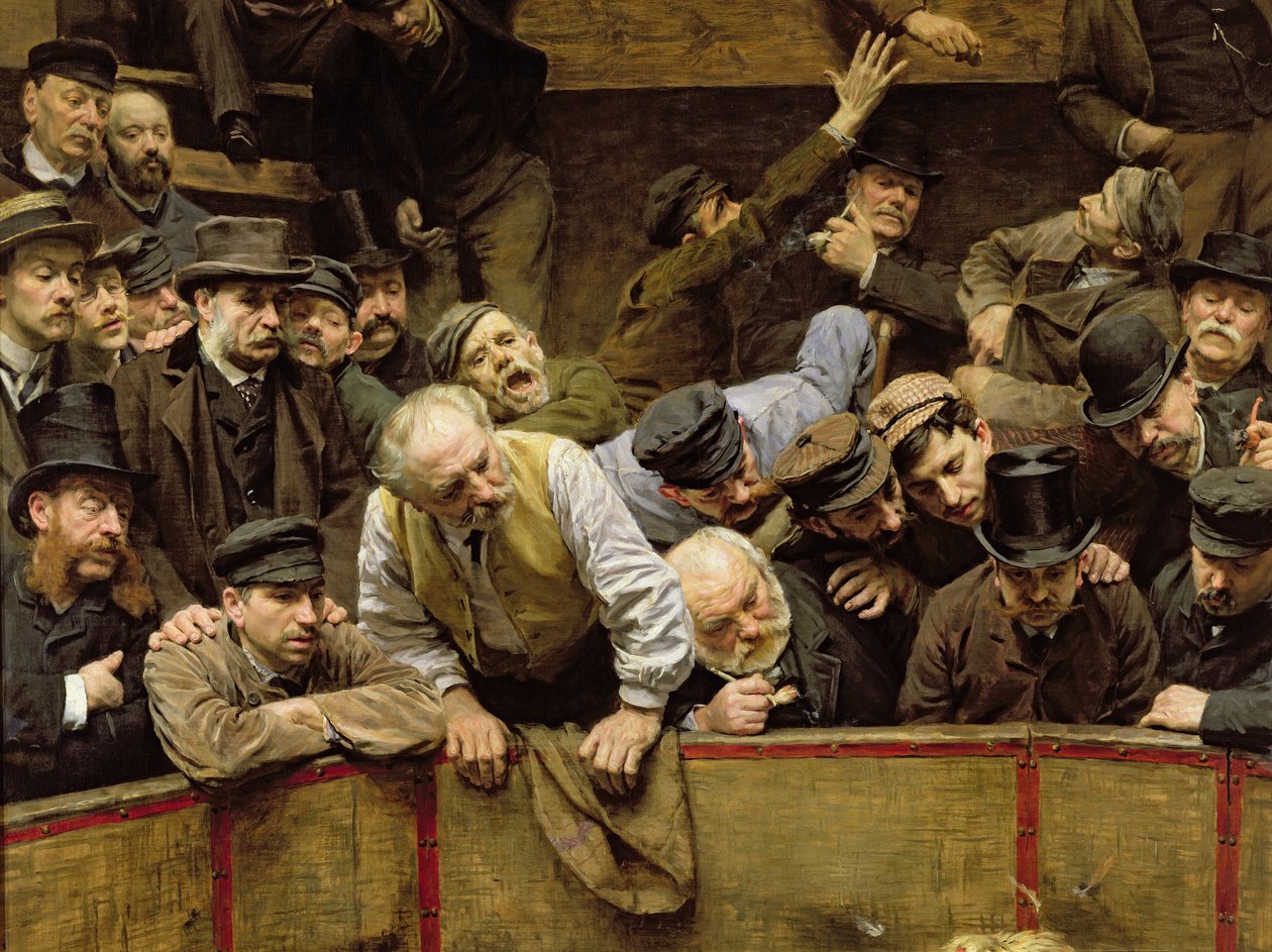 The Cockfight ، 1889 زيت على قماش التفاصيل 26285 بواسطة ريمي كوج