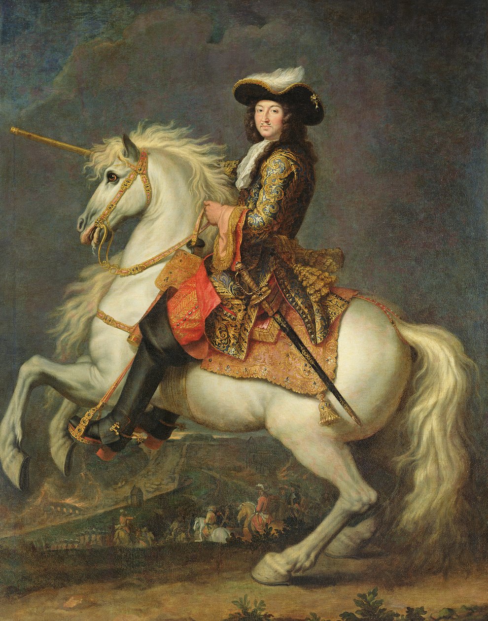 صورة الفروسية لويس الرابع عشر (1638-1715) بواسطة رينيه أنطوان حواس