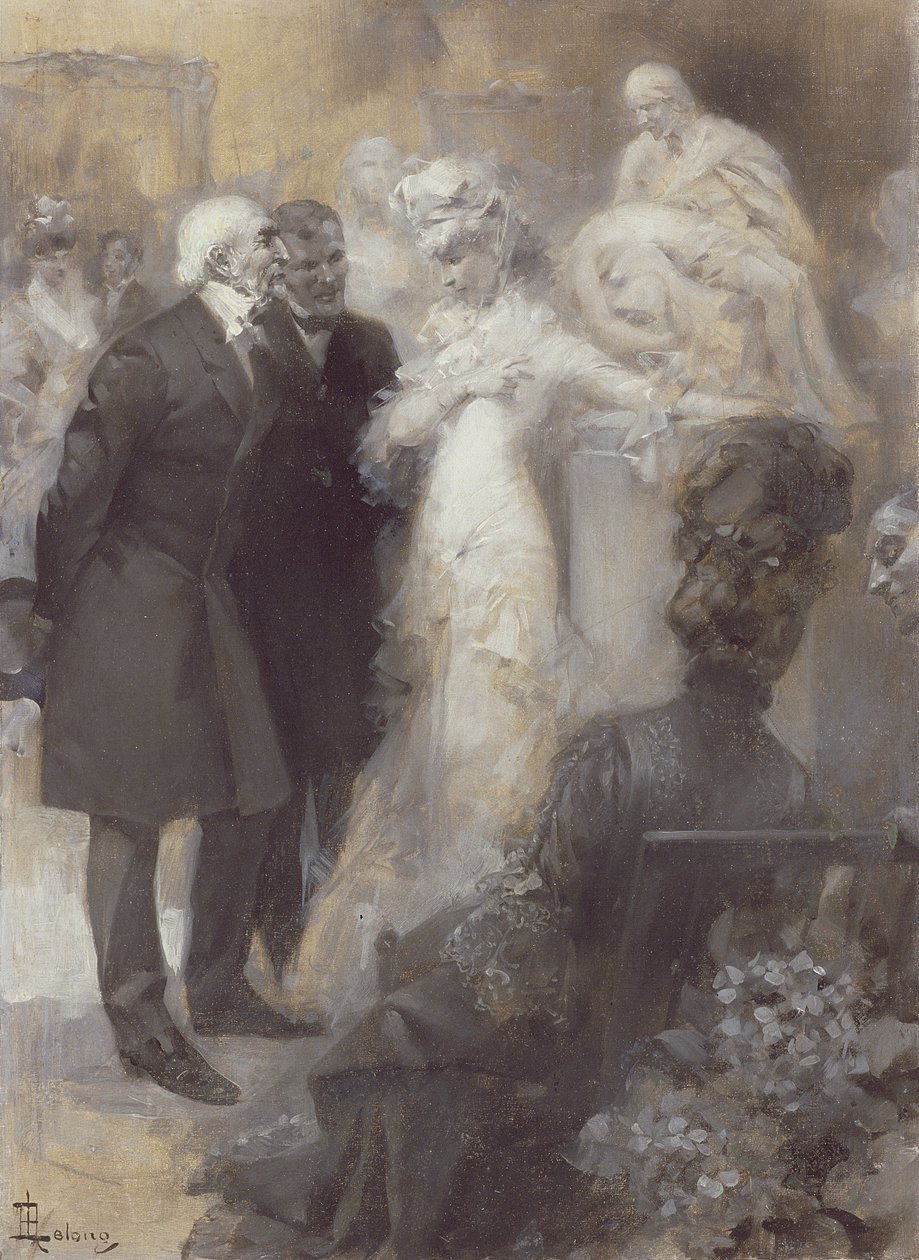 سارة برنهاردت (1844-1923) في أوبرا باريس بواسطة رينيه ليلونج