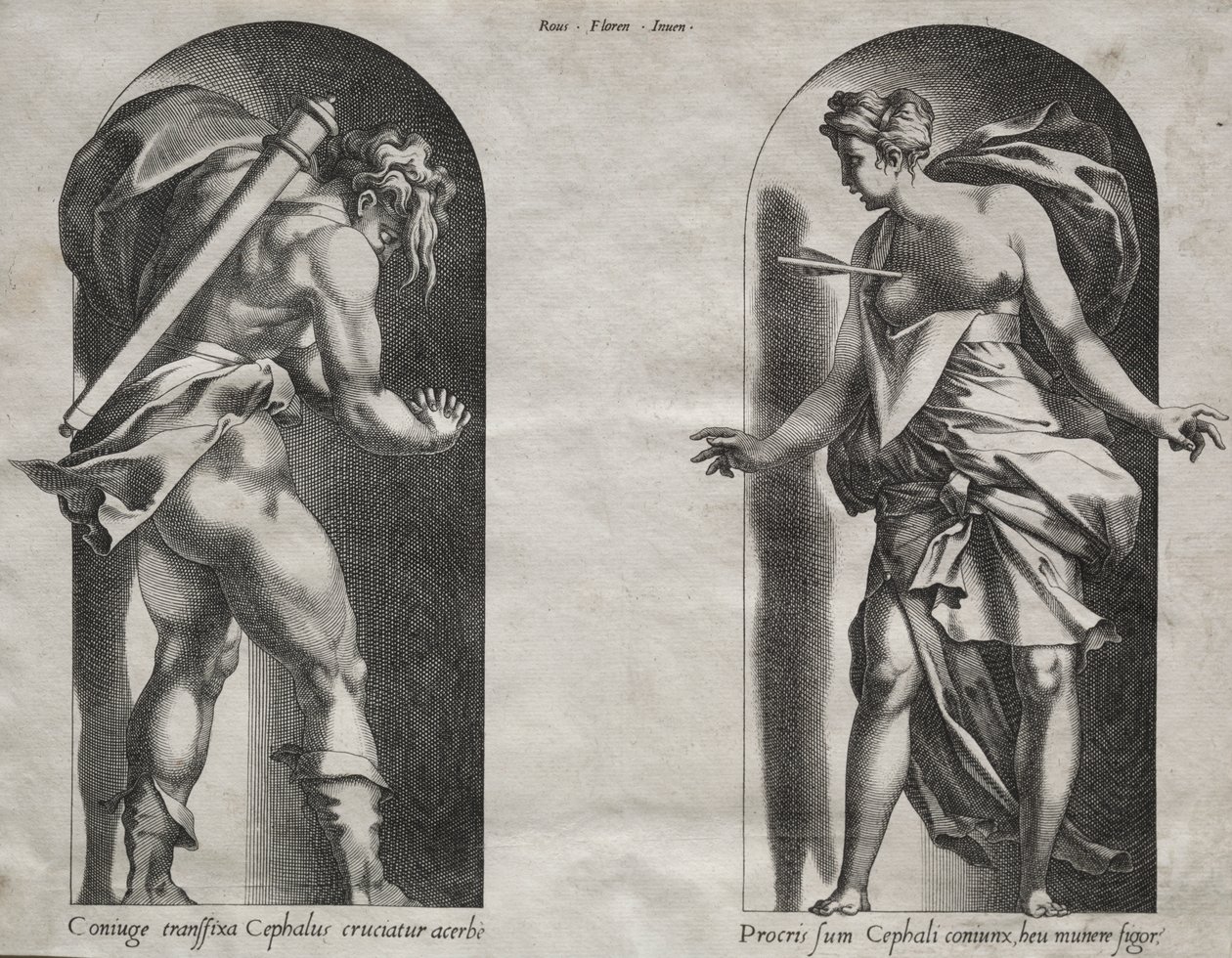 Cephalus و Procris في محورين بواسطة رينيه بويفين