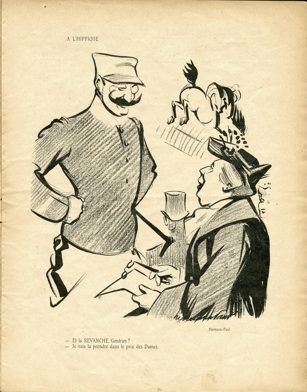 Illustration of Hermann-Paul (1864-1940) in The Wild Duck بواسطة رينيه جورج هيرمان بول
