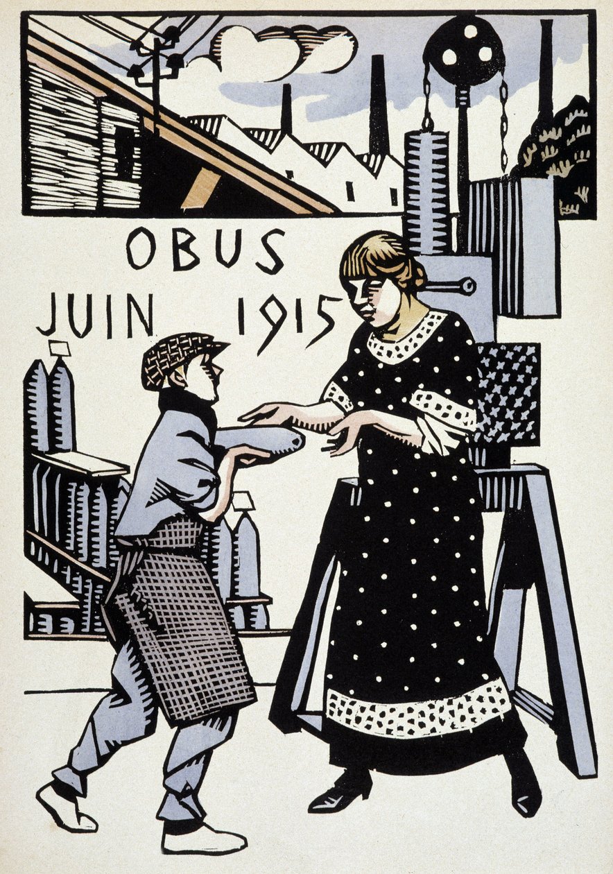 June 1915 - in “” Calendar of War””, drawing by Hermann-Paul, ed. 1916 بواسطة رينيه جورج هيرمان بول