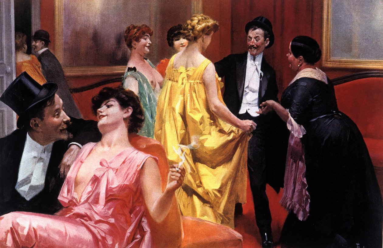العرض. منزل باريسي في بداية القرن العشرين. رسم لرينيه ليلونج (1871-1933) بواسطة رينيه ليلونج