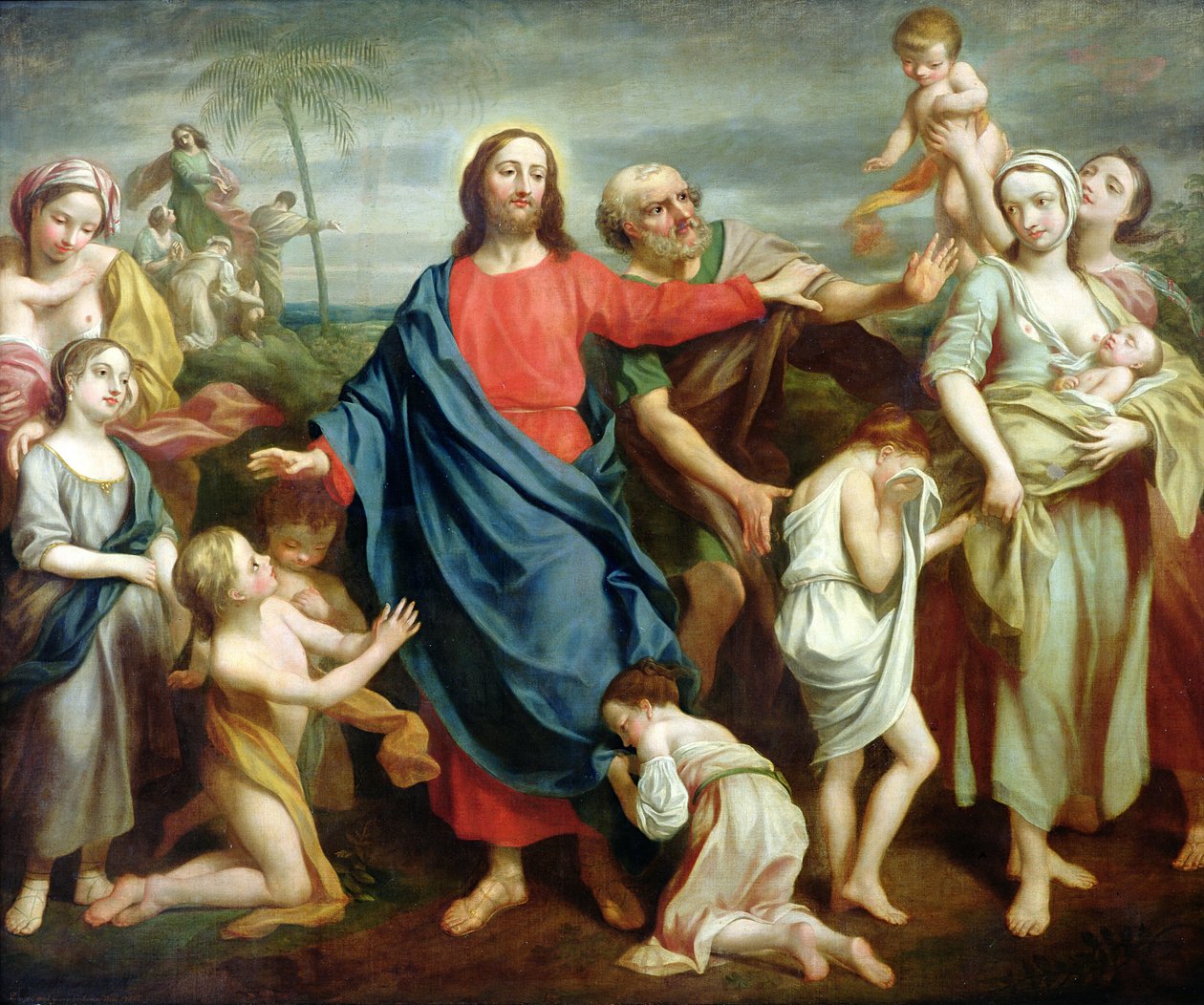 عانى الأولاد الصغار ليأتوا إليهم ، ولا تمنعهم ، 1746 بواسطة القس جيمس ويلز