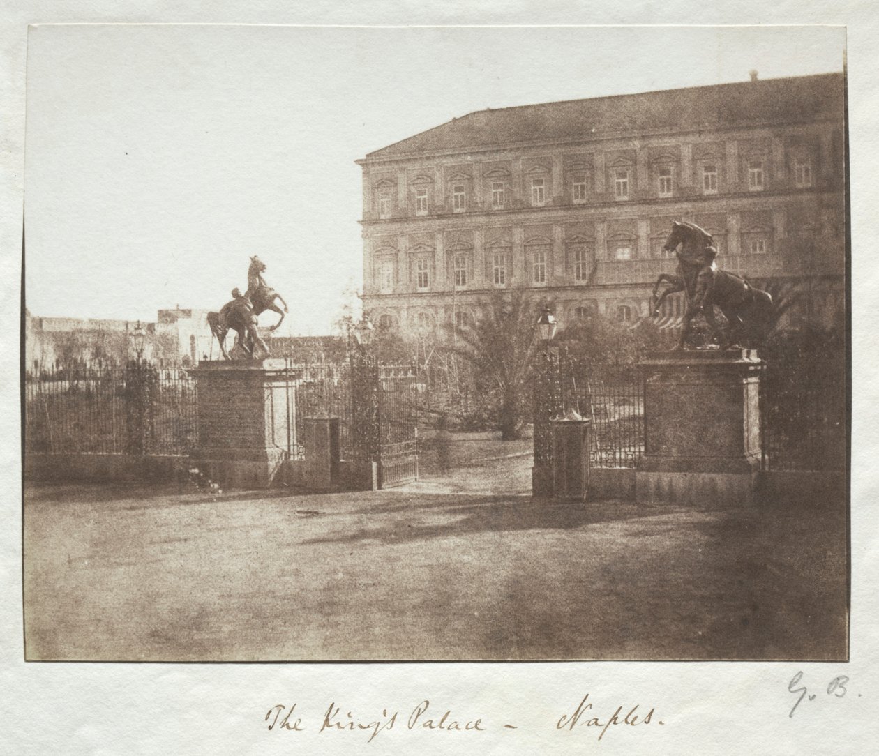 قصر الملك ، نابولي ، قبل عام 1852. بواسطة القس جورج ويلسون بريدجز