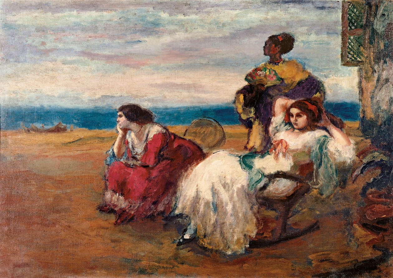 امام البحر. لوحة لريكارد كانالز آي لامبي (1876-1931). زيت على قماش. هندوراس ، تيغوسيغالبا. مجموعة بانكو أتلانتيدا. بواسطة ريكاردو كانالز واي لامبي