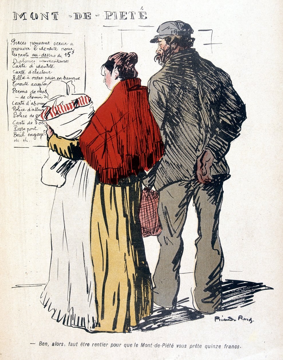Le Mont-de-Piété من تصميم ريكاردو فلورز- في "" طبق بالزبدة "من 03/06/1905 بواسطة ريكاردو فلوريس