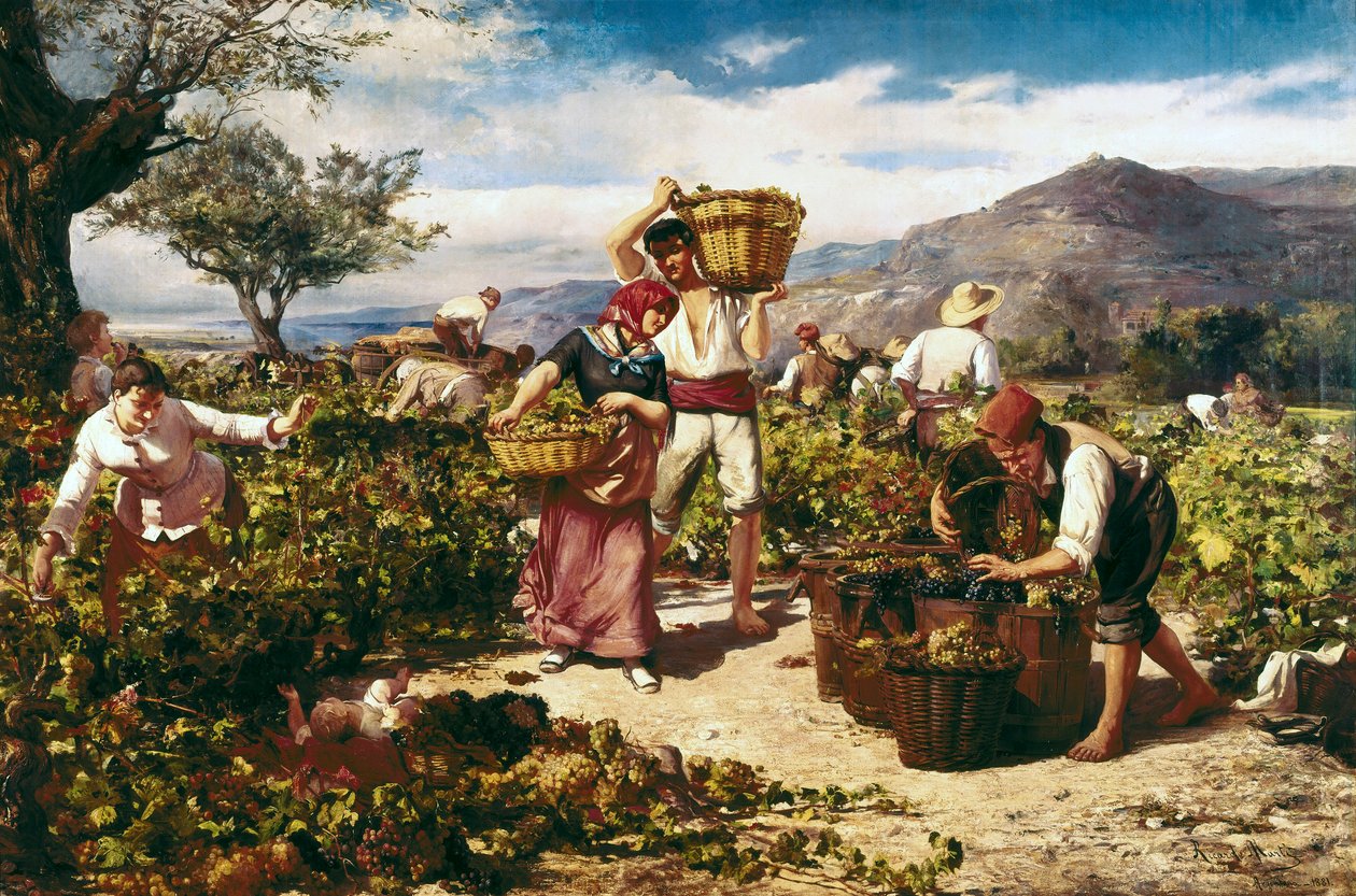 "الحصاد" بقلم ريكاردو مارتي إي أغويلو (1868-1936) بواسطة ريكاردو مارتي