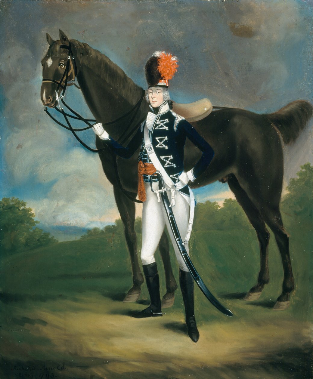 ضابط مجهول من الفوج السابع من Dragoons ، 1793 بواسطة ريتشارد أرنولد