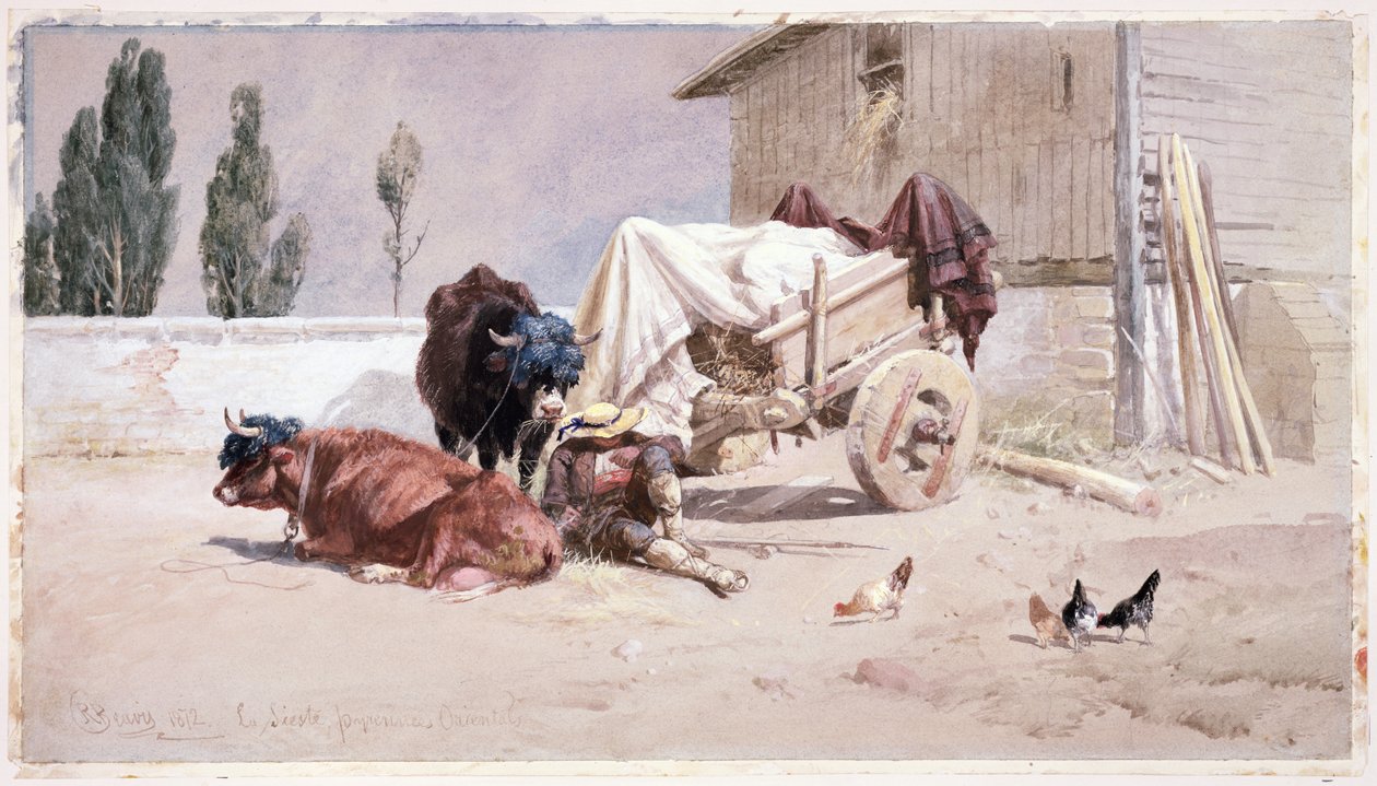 لا سيستا: مشهد في جبال البرانس الشرقية ، 1872 بواسطة ريتشارد بيفيس