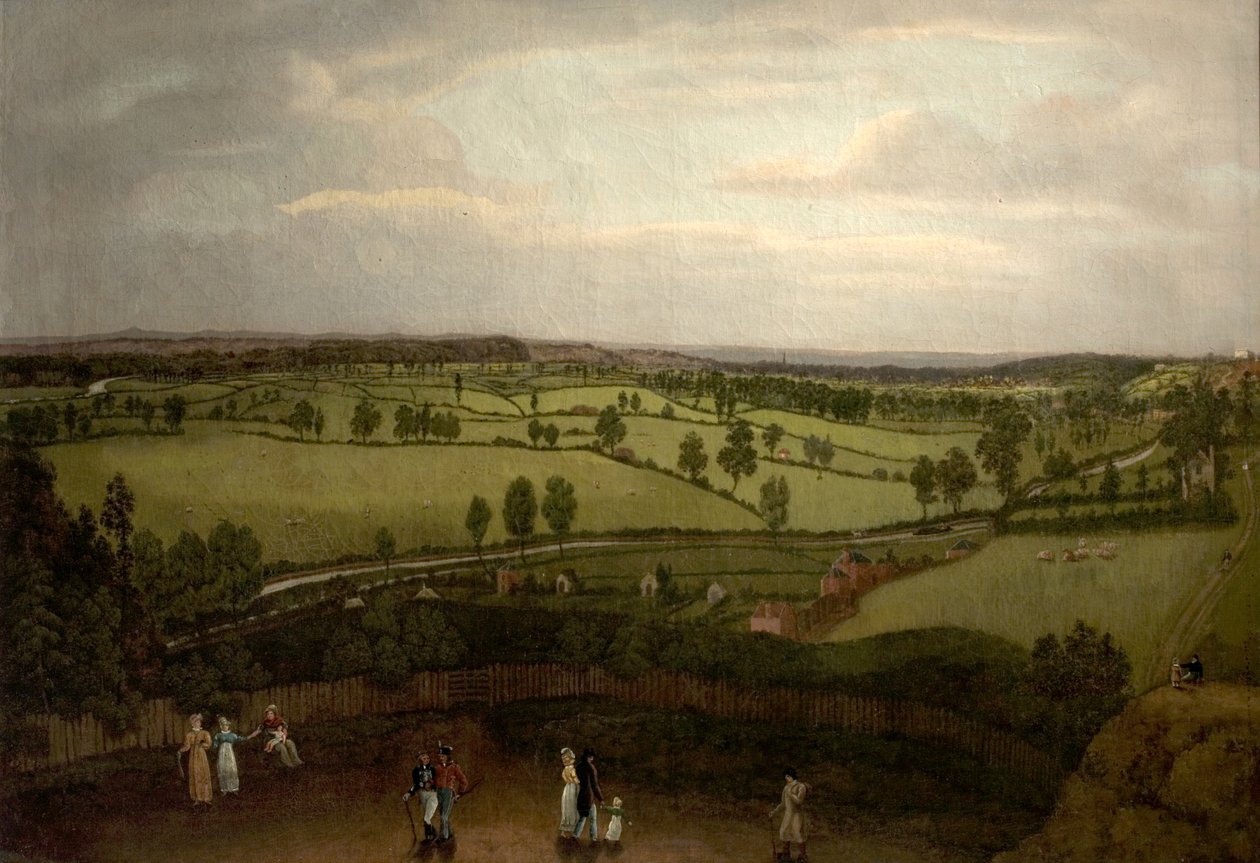 Nottingham Meadows من Rock Cliff ، حيث يتحول طريق Lenton إلى Park Valley بواسطة ريتشارد بونينجتون