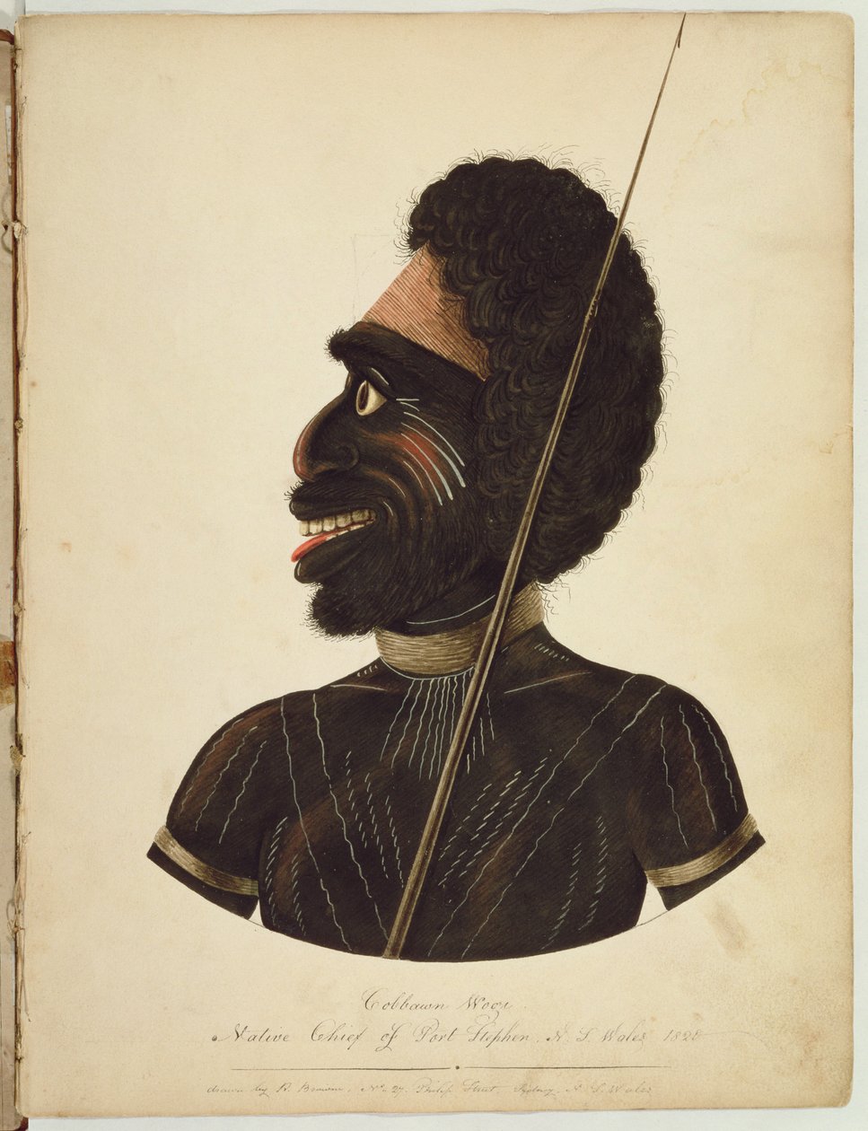 كوبون ووجي ، الرئيس المحلي لبورت ستيفن ، نيو ساوث ويلز ، 1820 بواسطة ريتشارد براون