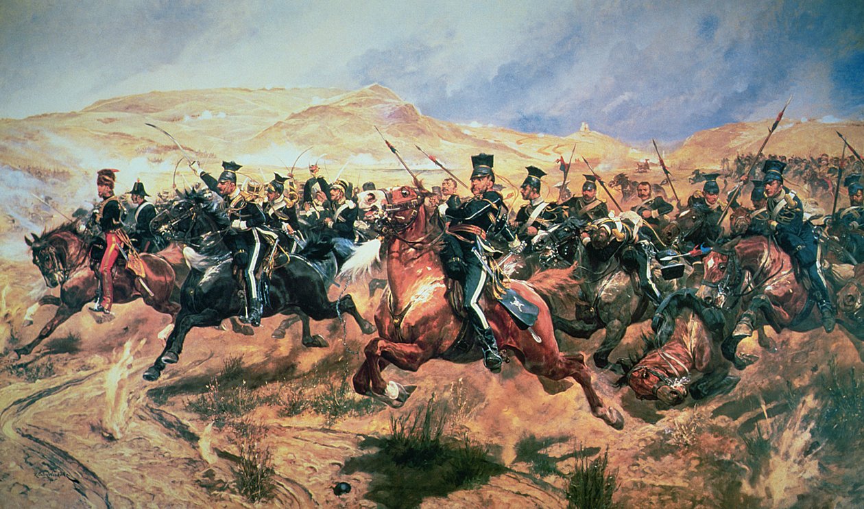 المسؤول عن اللواء الخفيف ، بالاكلافا ، 25 أكتوبر 1854 بواسطة ريتشارد كاتون وودفيل جونيور