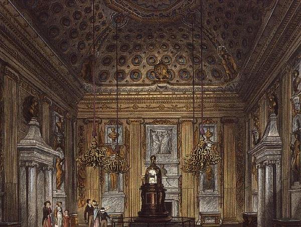 The Cupola Room ، قصر كنسينغتون من Pynes Royal Residences ، 1819 ، بواسطة ريتشارد كاتيرمول