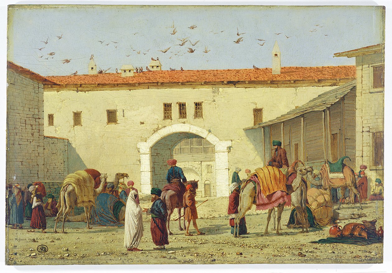 Caravanserai في Mylasa ، تركيا ، 1845 بواسطة ريتشارد داد