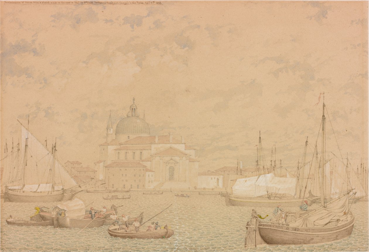 ذكريات البندقية من رسم رسم على الفور في عام 1842 ، 1858 بواسطة ريتشارد داد