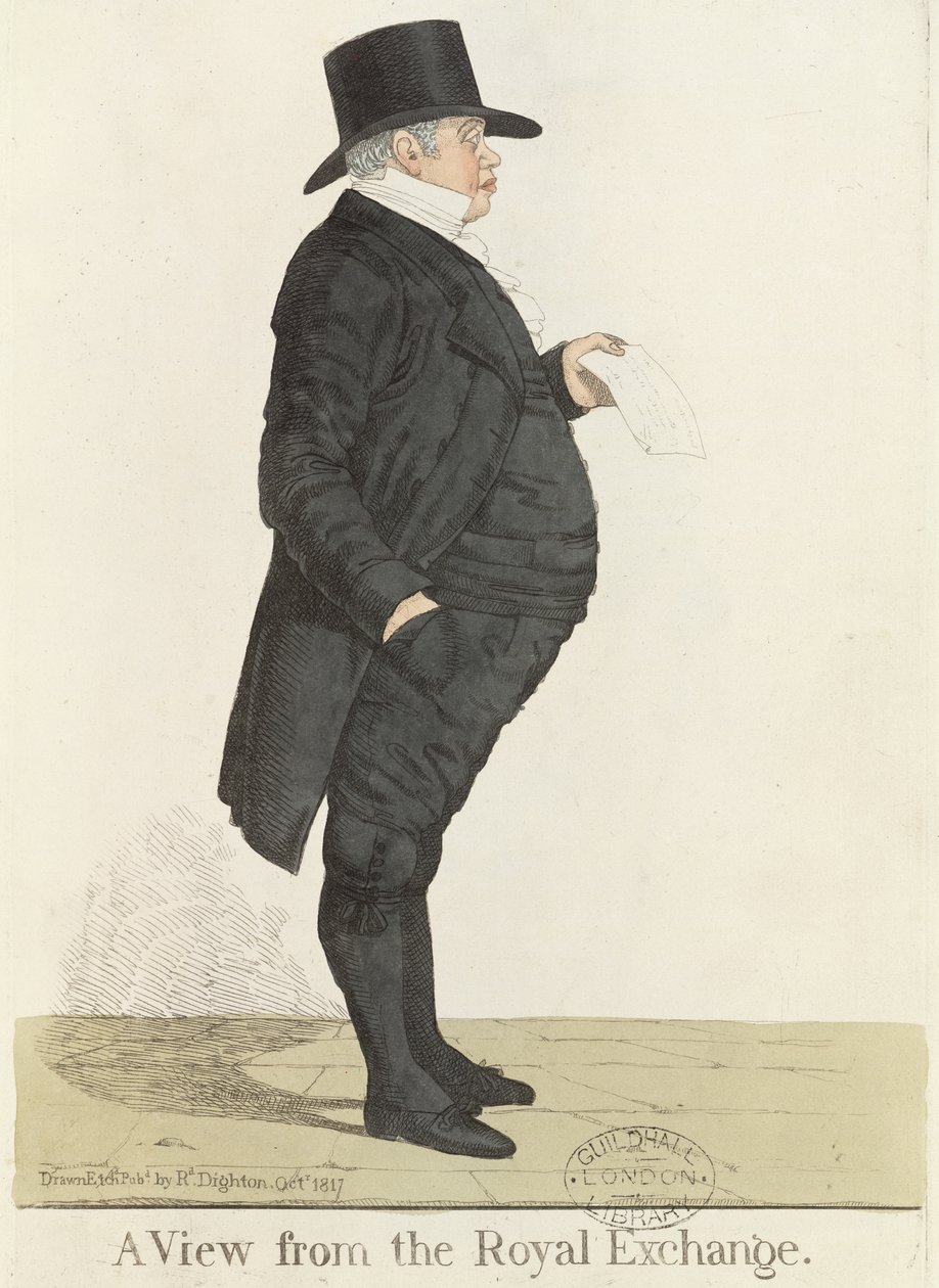 السيد ناثان روتشيلد (1777-1836) ، من "شخصيات مدينة دايتون" ، أكتوبر 1817 بواسطة ريتشارد دايتون