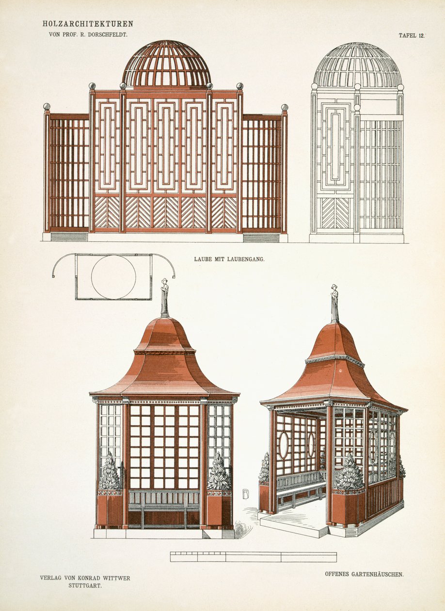 العمارة في الخشب ، c.1900 بواسطة ريتشارد دورشفيلدت