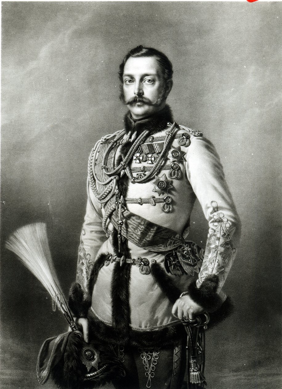 الإسكندر الثاني (1818-1881) من روسيا منقوش بواسطة ديتمار أولريش وسميرنوف ، 1858 بواسطة ريتشارد لوشيرت