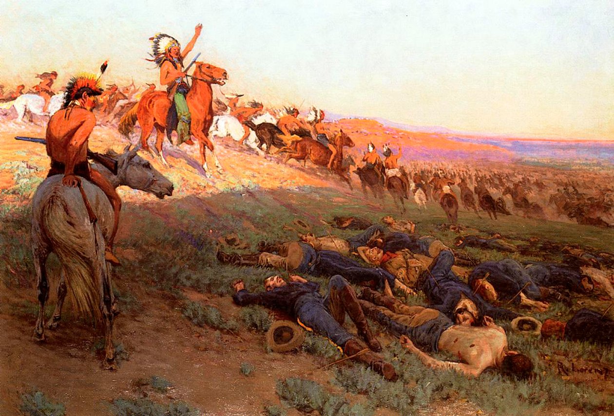 الموقف الأخير للكاسترز ، حوالي عام 1914 بواسطة ريتشارد لورينز