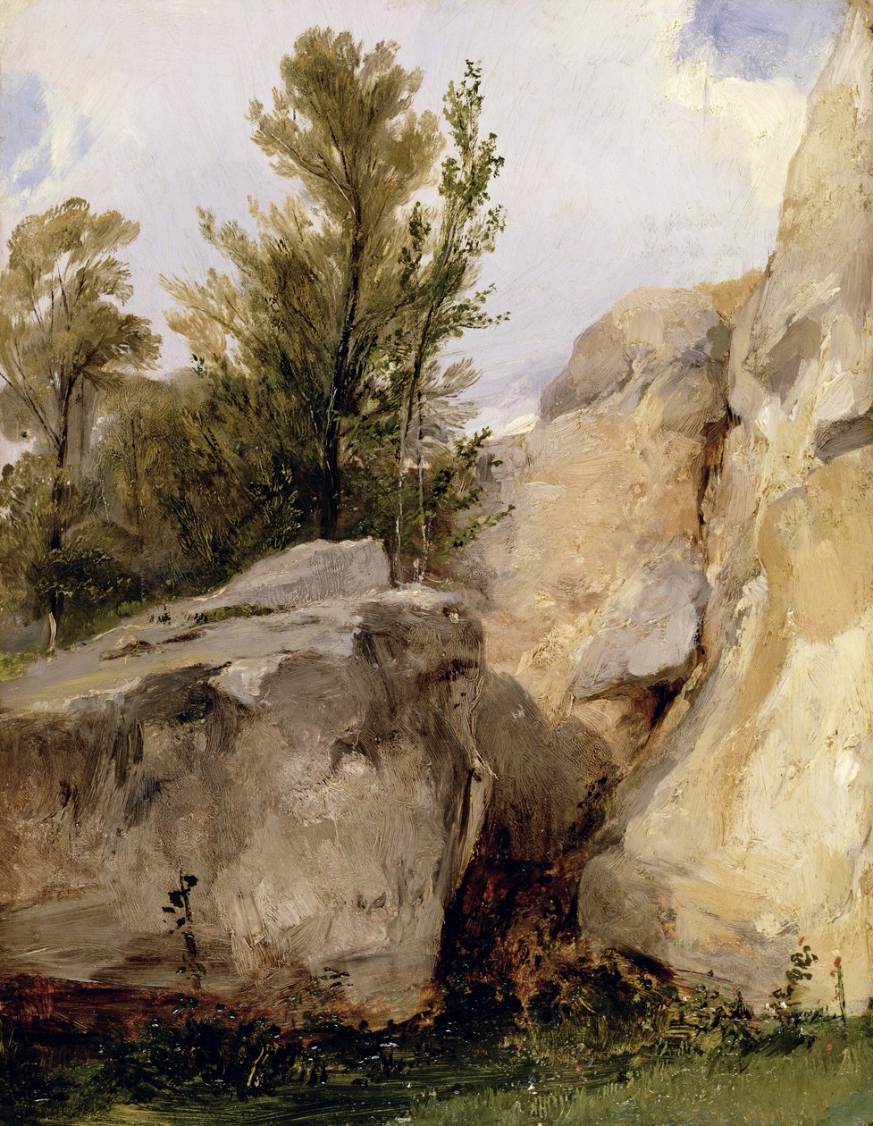 في غابة فونتينبلو ، c.1825 بواسطة ريتشارد باركس بونينجتون