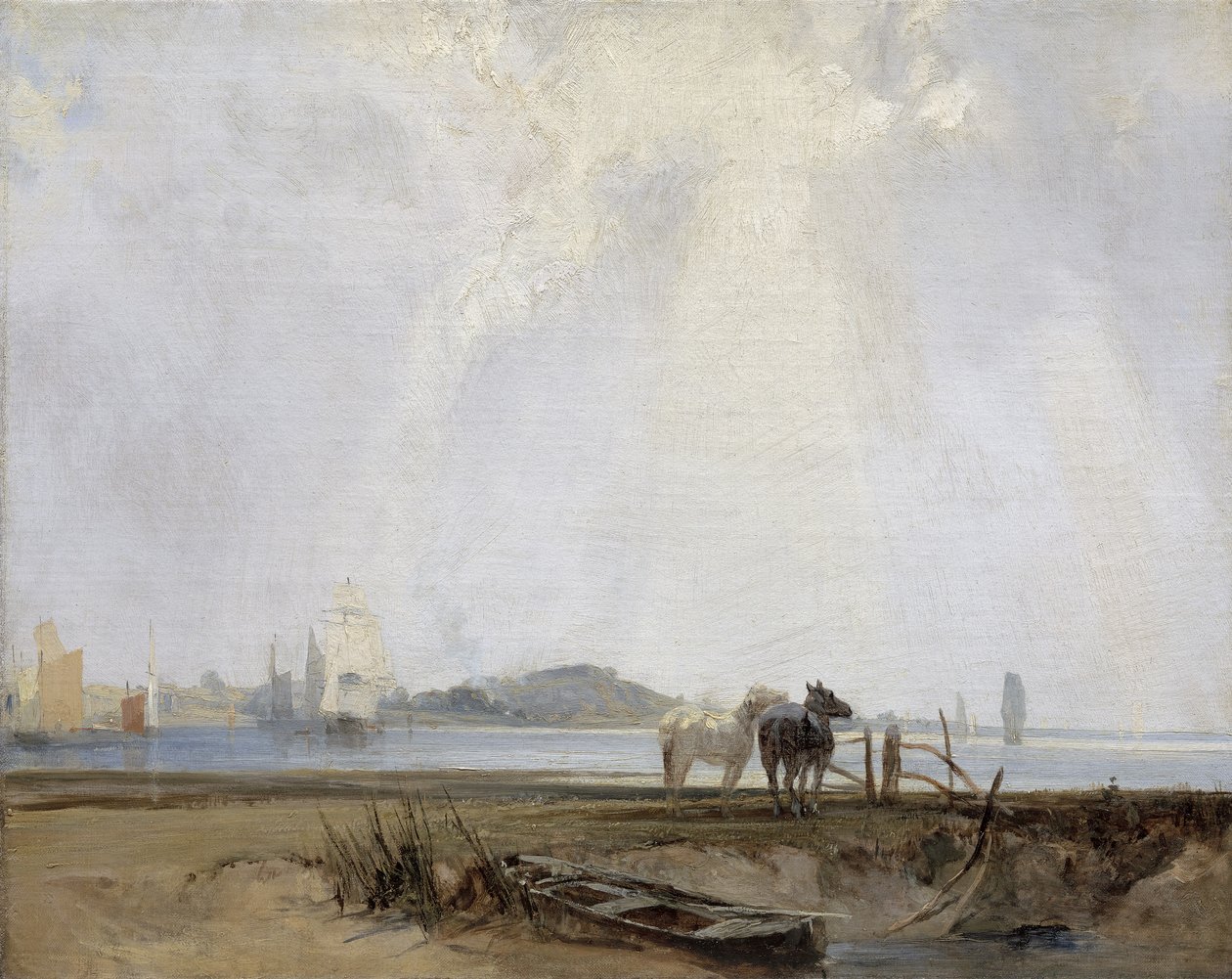 بالقرب من Quillebeuf ، 1824-25 بواسطة ريتشارد باركس بونينجتون