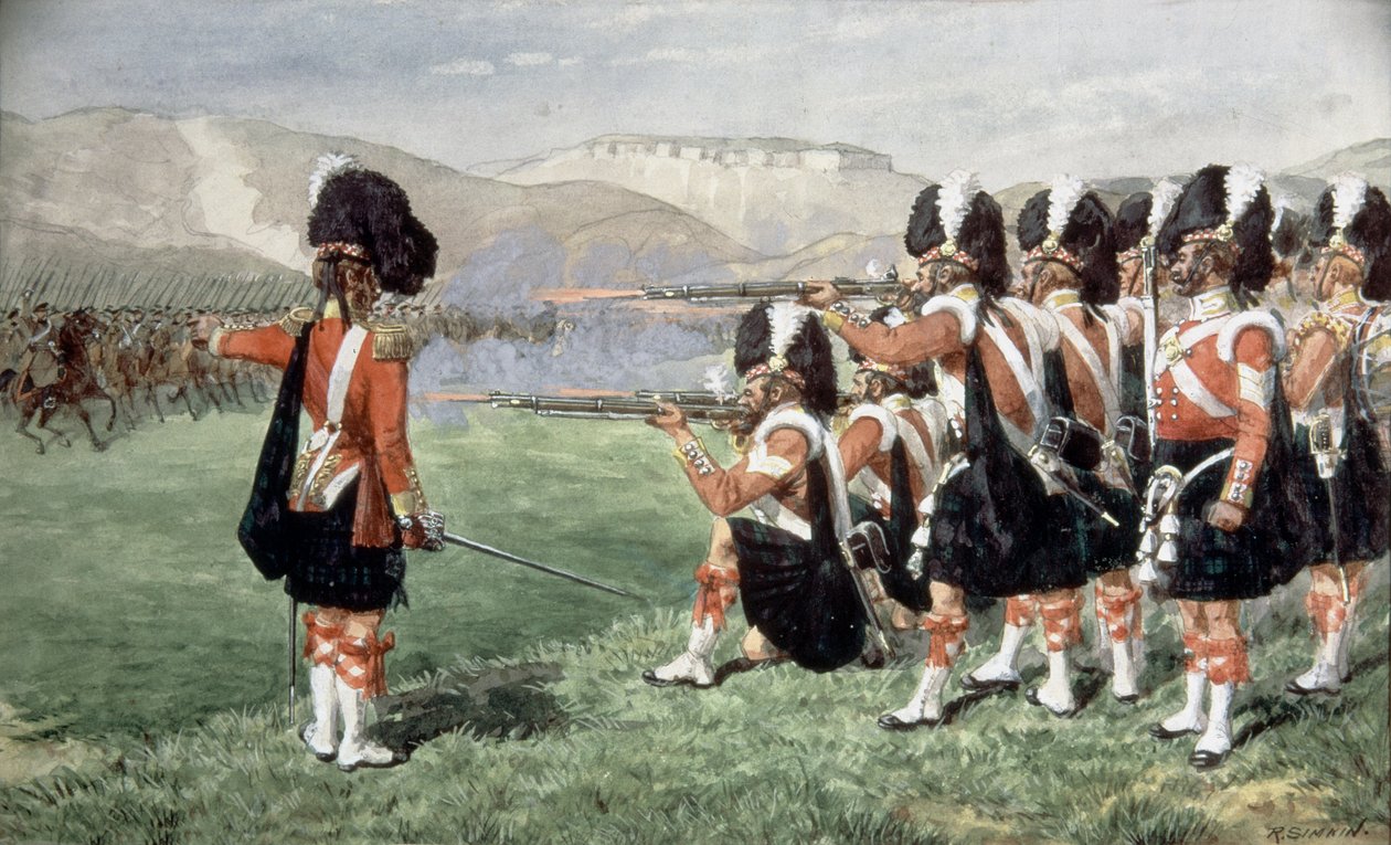 الخط الأحمر الرفيع ، 1854 بواسطة ريتشارد سيمكين