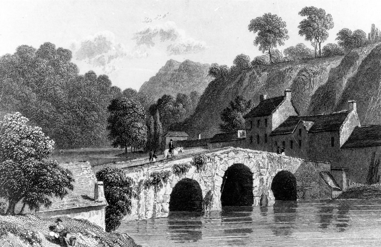 جسر غلينمير ، بالقرب من كورك ، محفور من قبل E. Finden ، 1832 بواسطة ريتشارد ويستال
