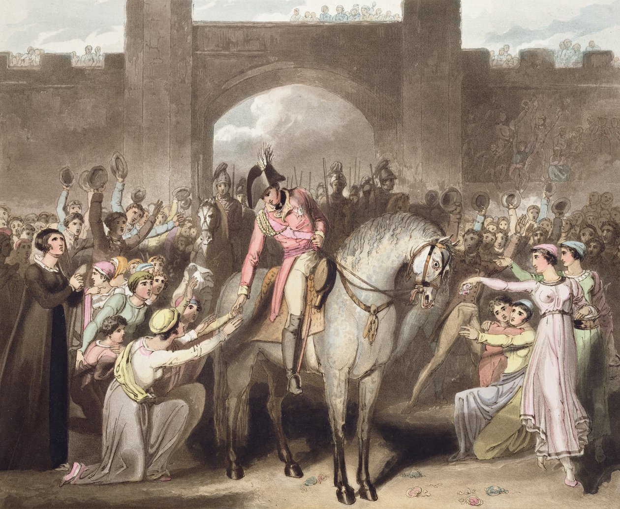 تولوز ، 10 أبريل 1814 ، من "انتصارات دوق ويلينغتون" ، منقوش بواسطة T. Fielding ، حانة. 1819 بواسطة ريتشارد ويستال
