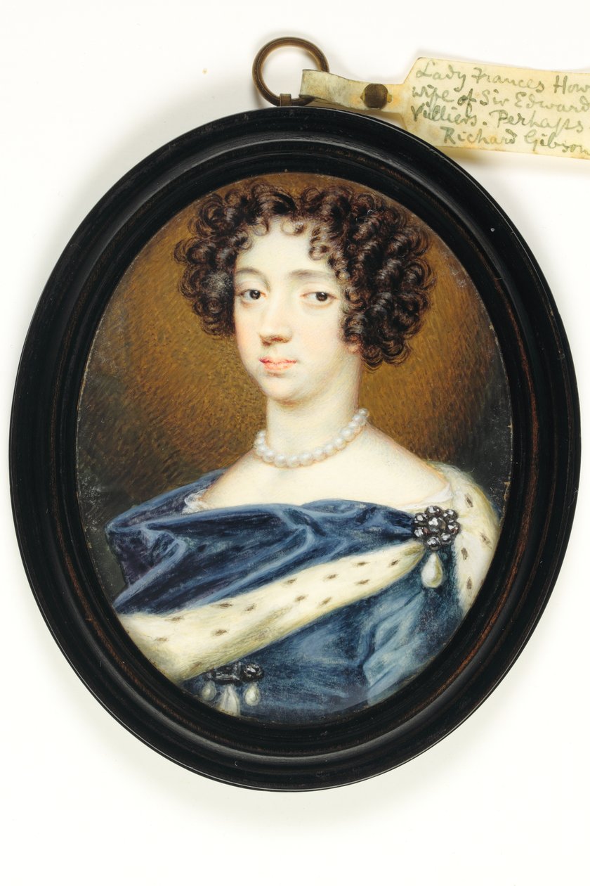 Lady Frances Howard (watercolor on ivory) بواسطة ريتشارد جيبسون