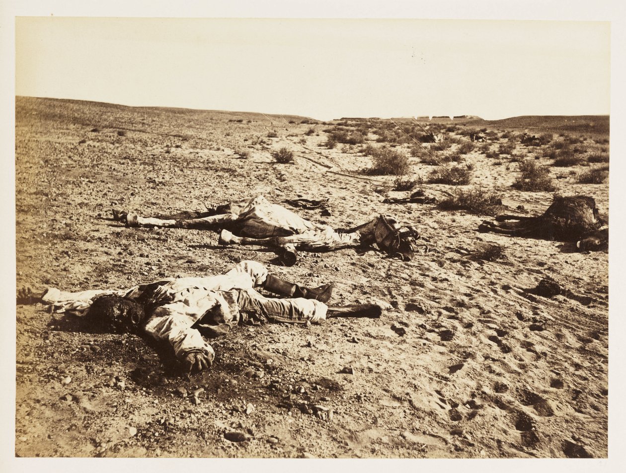 Dead soldier at Tel-el-Kebir, Egypt, 6 December 1882 بواسطة ريتشارد (بعد) داد