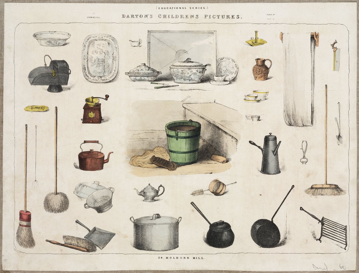 Household utensils, c 1870-1900 بواسطة ريتشارد (بعد) داد