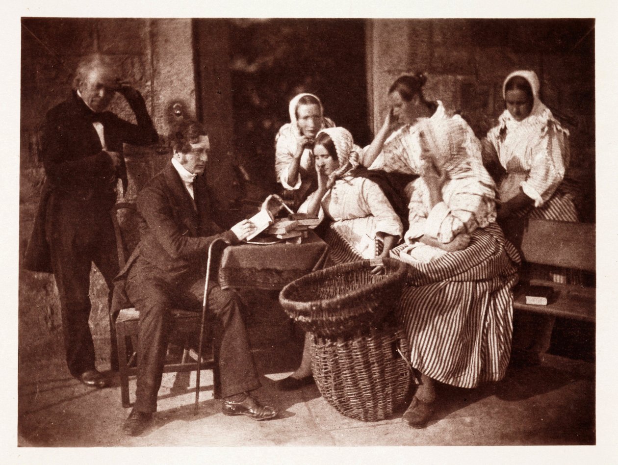 James Fairburn DD (Fairburn Reading to the Fishwives), c 1843 بواسطة ريتشارد (بعد) داد