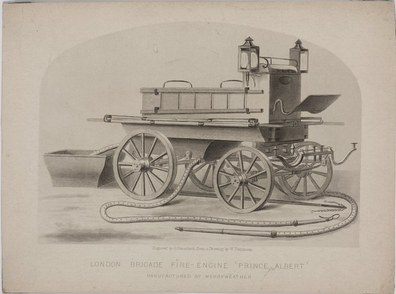 سيارة إطفاء لواء لندن "الأمير ألبرت" عام 1880 بواسطة ريتشارد (بعد) داد