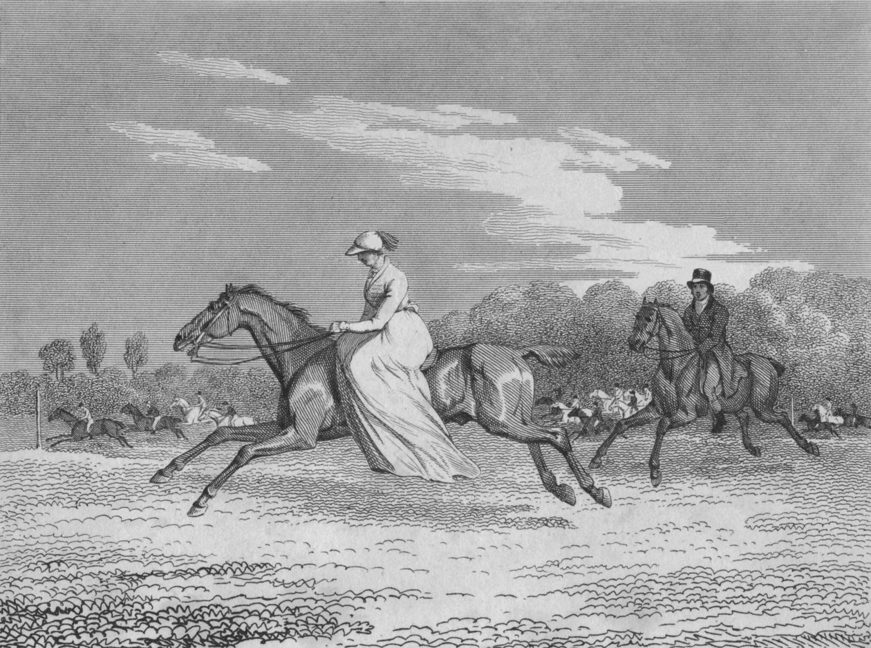 السيدة في إيغام سباقات ، c1810 بواسطة ريتشارد باريت ديفيس