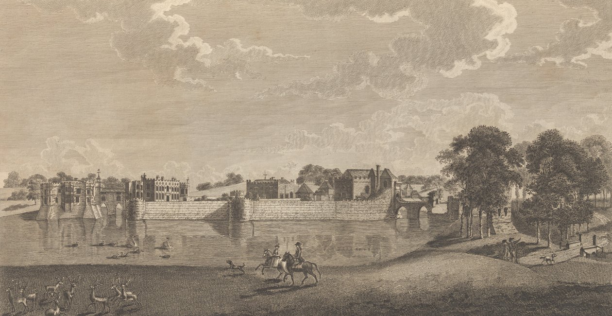 قلعة ليدز ، في مقاطعة كينت ، من إدوارد هاستد ، التاريخ و ... ، 1777-90. بواسطة ريتشارد برنارد جودفري