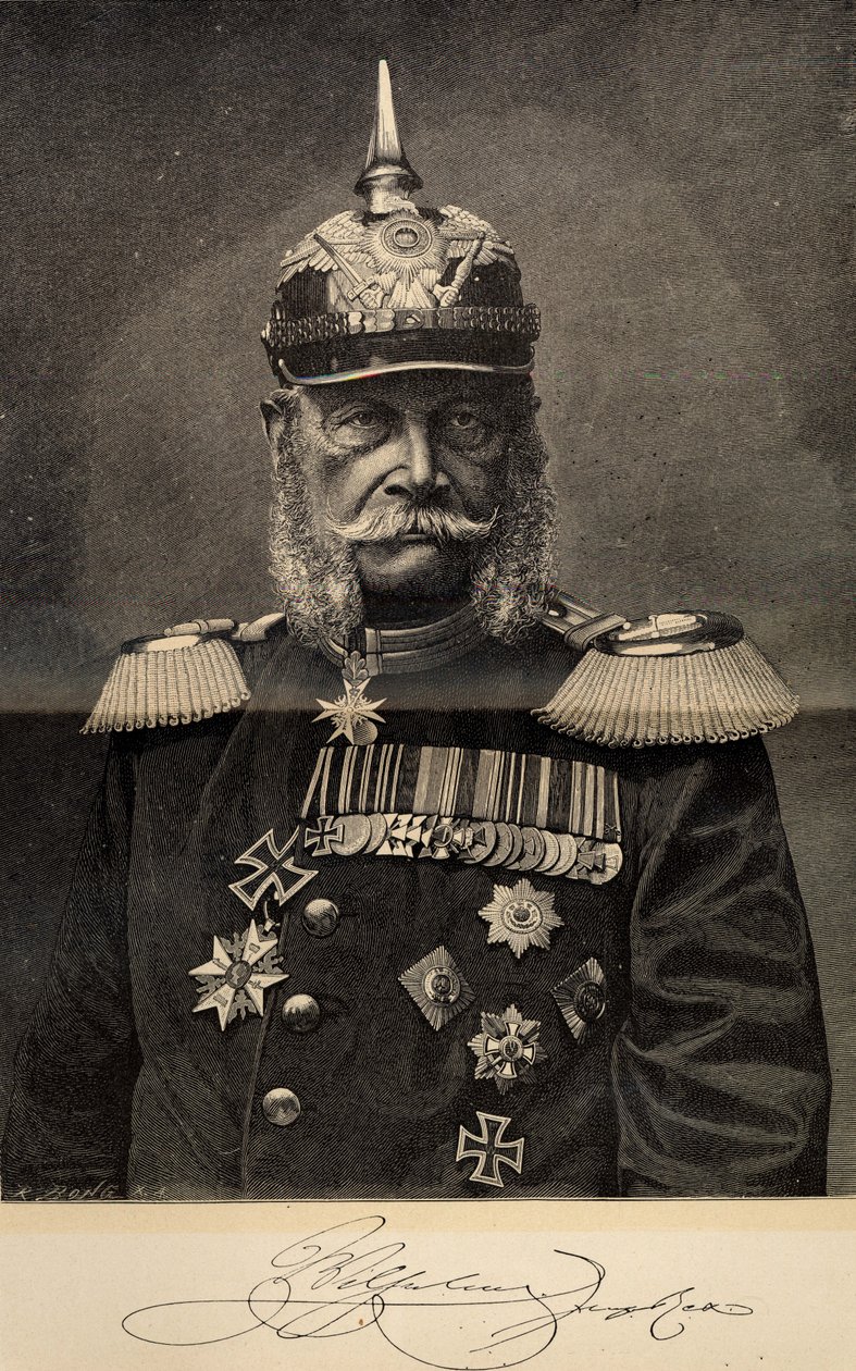 ويليام الأول 1797-1888 ، ملك بروسيا والإمبراطور الألماني ، في التسعين من عمره ، 1887. بواسطة ريتشارد بونج
