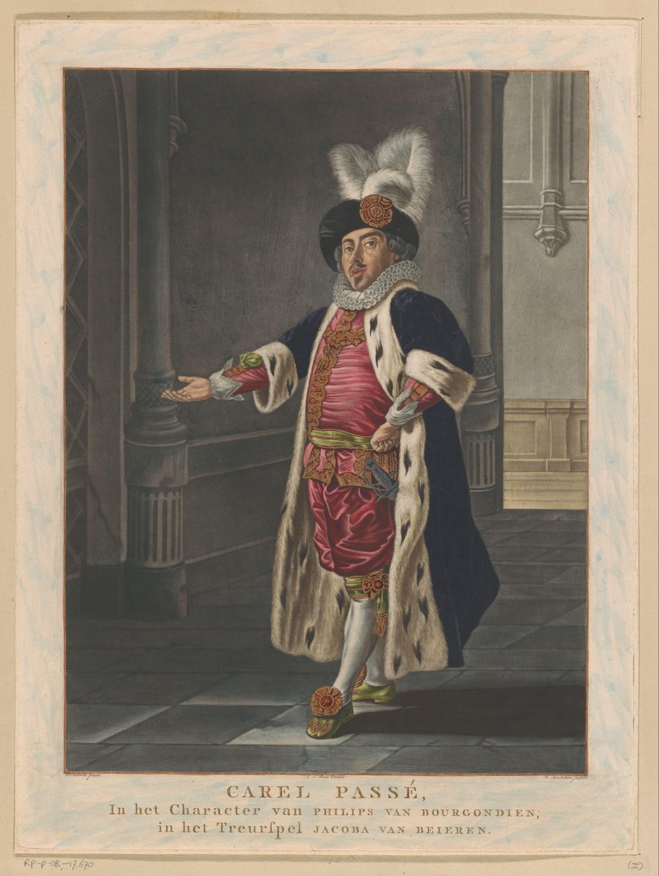 صورة لكاريل باسيه بدور فيليب الصالح Carel Passé ، في شخصية Philips van Bourgondien (العنوان على الكائن) بواسطة ريتشارد بروكشو