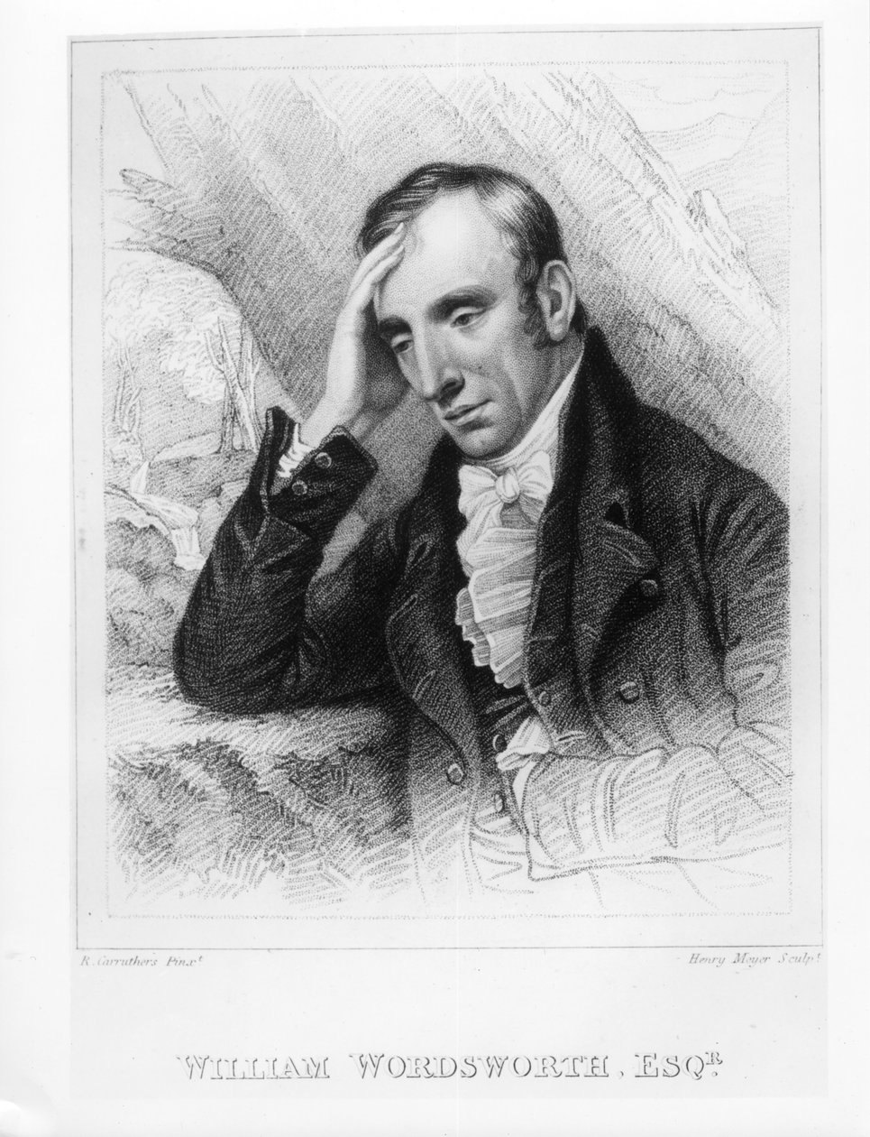 صورة ويليام وردزورث (1770-1850) منقوشة بواسطة هنري ماير (1782-1847) بواسطة ريتشارد كاروثرز