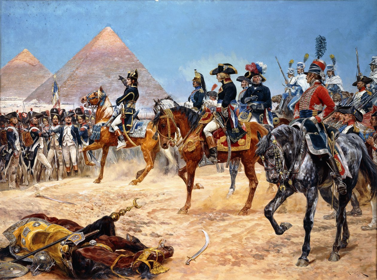 بونابرت في مصر ، 21 يوليو 1798 ، 1911 بواسطة ريتشارد كاتون الثاني وودفيل