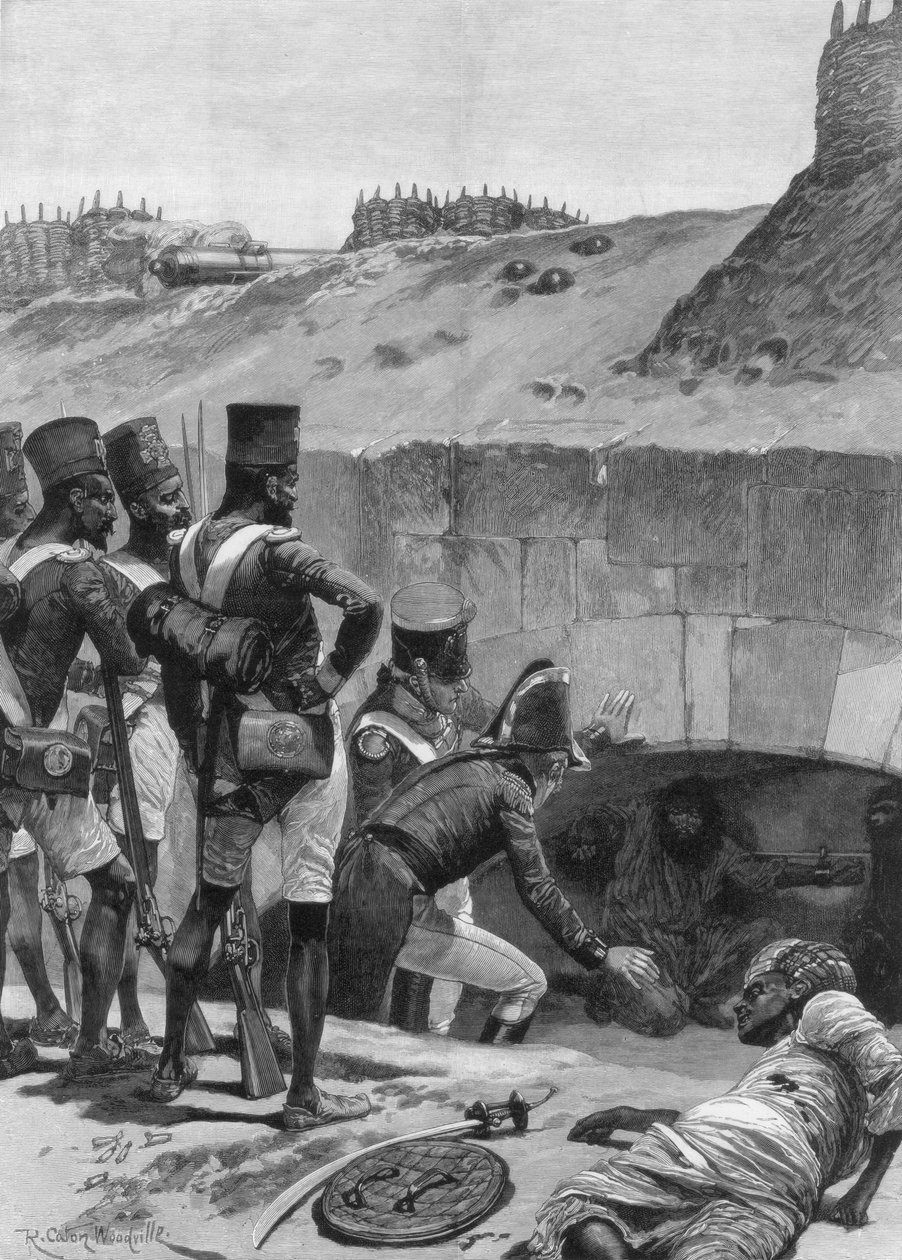 العثور على السجناء البريطانيين في ظل التحصينات ، 1894. بواسطة ريتشارد كاتون الثاني وودفيل