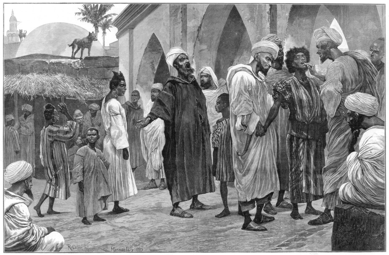 سوق الرقيق في المغرب ، 1888 بواسطة ريتشارد كاتون الثاني وودفيل