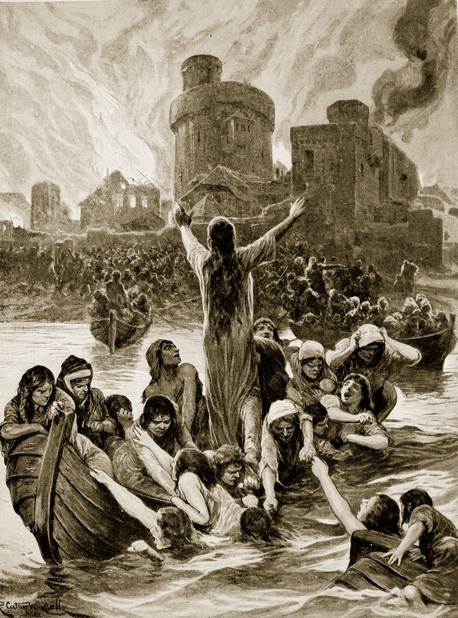بعد "معرض لينكولن" ، رسم توضيحي من "قصة هتشنسون عن الأمة البريطانية" ، ص 1920 بواسطة ريتشارد كاتون وودفيل جونيور