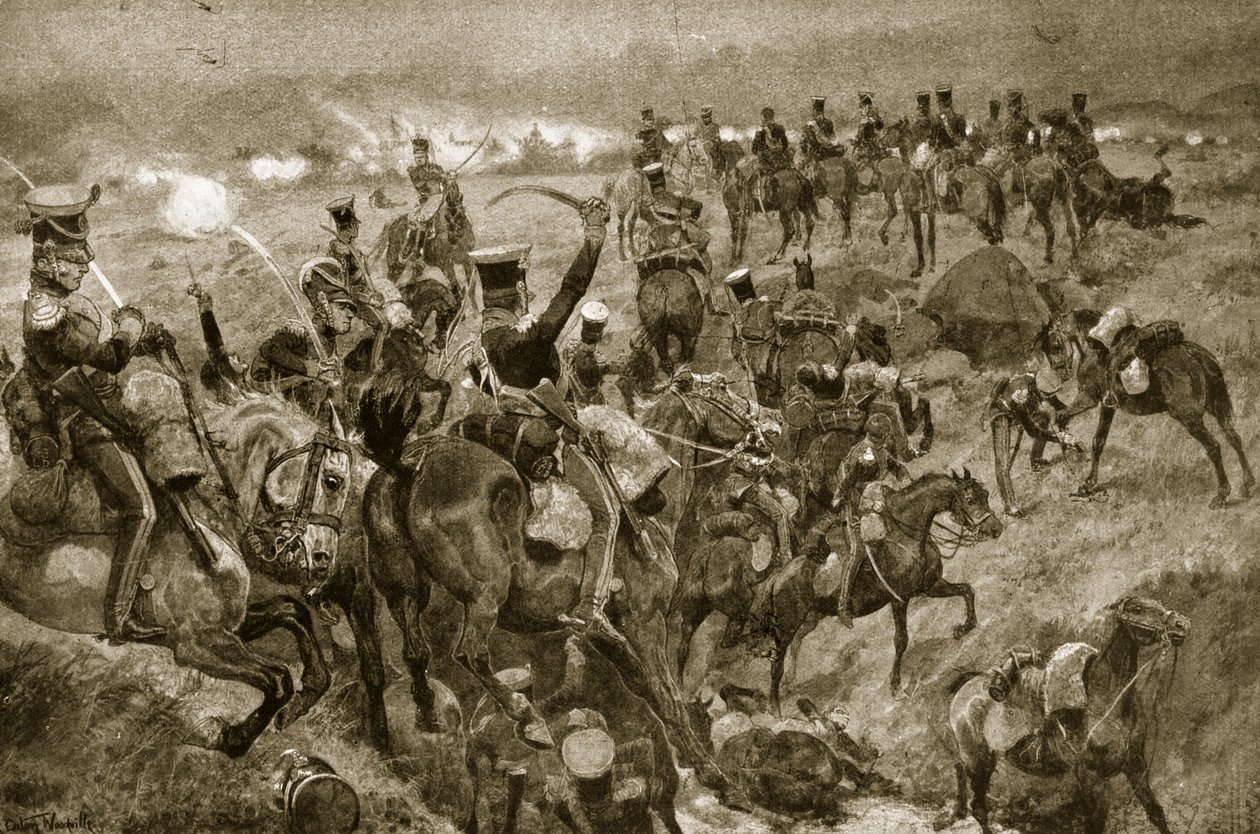 المسؤول عن الفرسان في تالافيرا ، توضيح من "قصة هتشنسون عن الأمة البريطانية" ، ج .1923 بواسطة ريتشارد كاتون وودفيل جونيور