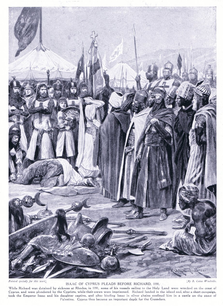 إسحاق من قبرص يناشد قبل Ricahrd I AD1191 ، 1920 بواسطة ريتشارد كاتون وودفيل جونيور