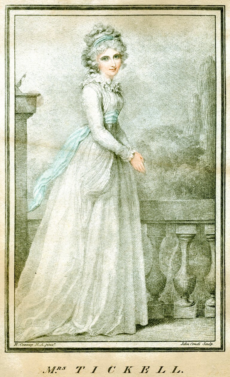 السيدة تيكل ، c1780-1810 بواسطة ريتشارد كوسواي