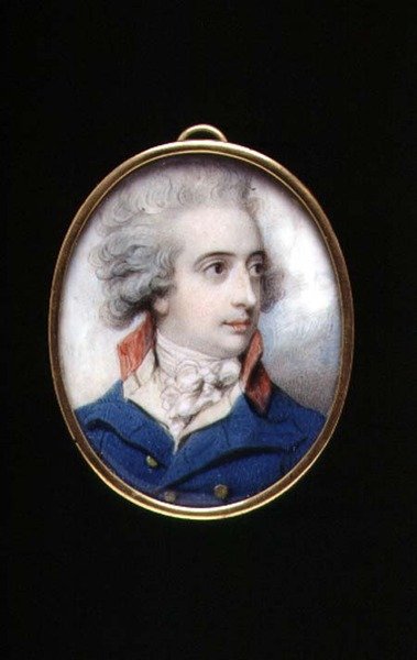 PD.195-1961 صورة مصغرة للواء ويليام ، Viscount Fielding ، حوالي عام 1790 (عاجي) بواسطة ريتشارد كوسواي