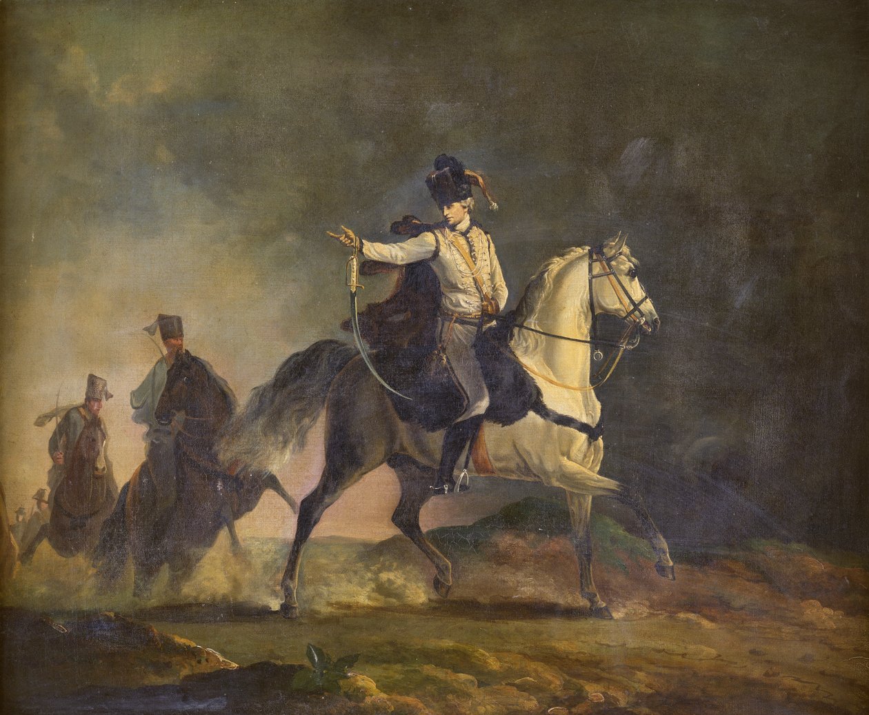 إيرل أنكرام مثبت على شاحن ، حوالي 1773 (زيت على قماش) بواسطة ريتشارد كوسواي