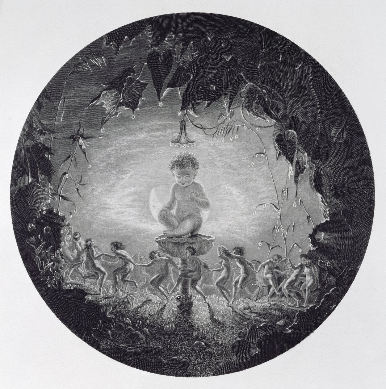 Puck and the Fairies ، منقوش بواسطة William Home Lizars (1788-1859) بواسطة ريتشارد داد